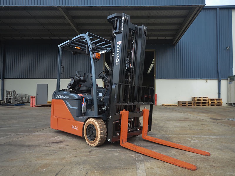 Toyota forklift at an industrial warehouse in Victoria